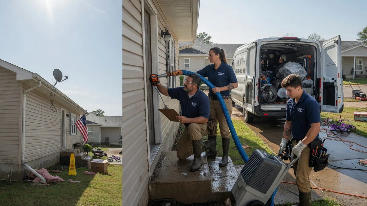 Ceiling Water Damage Restoration in Kansas, OK near me